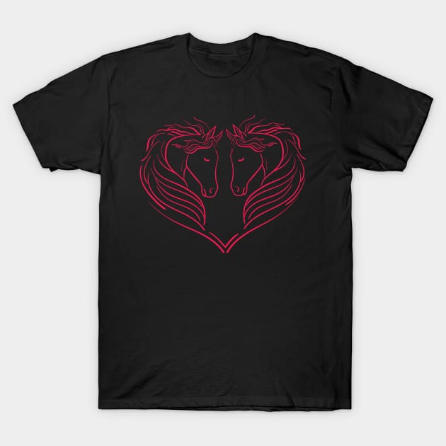 Heart of Horses T-Shirt by holidaystore